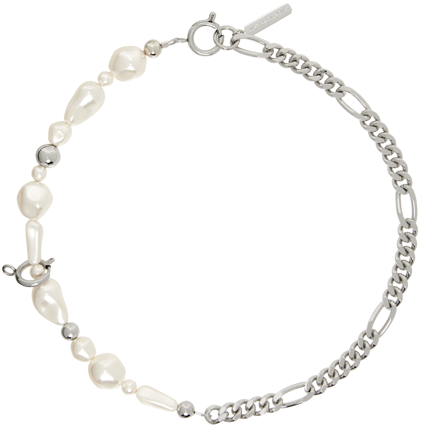 Silver & White Charly Choker