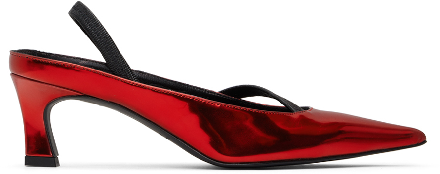 Red Sofia Slingback Heels