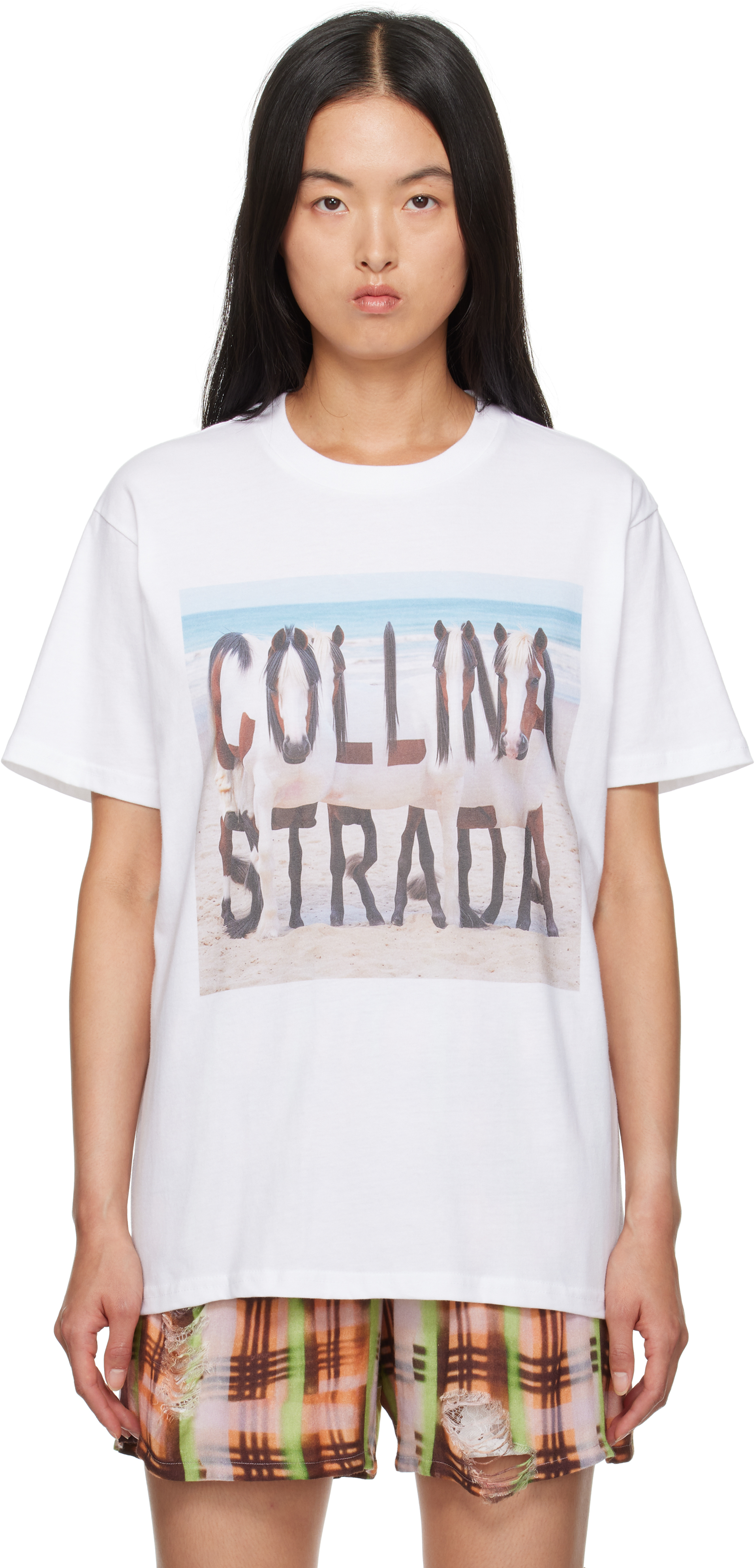 Shop Collina Strada White Horse Beach Graphic T-shirt