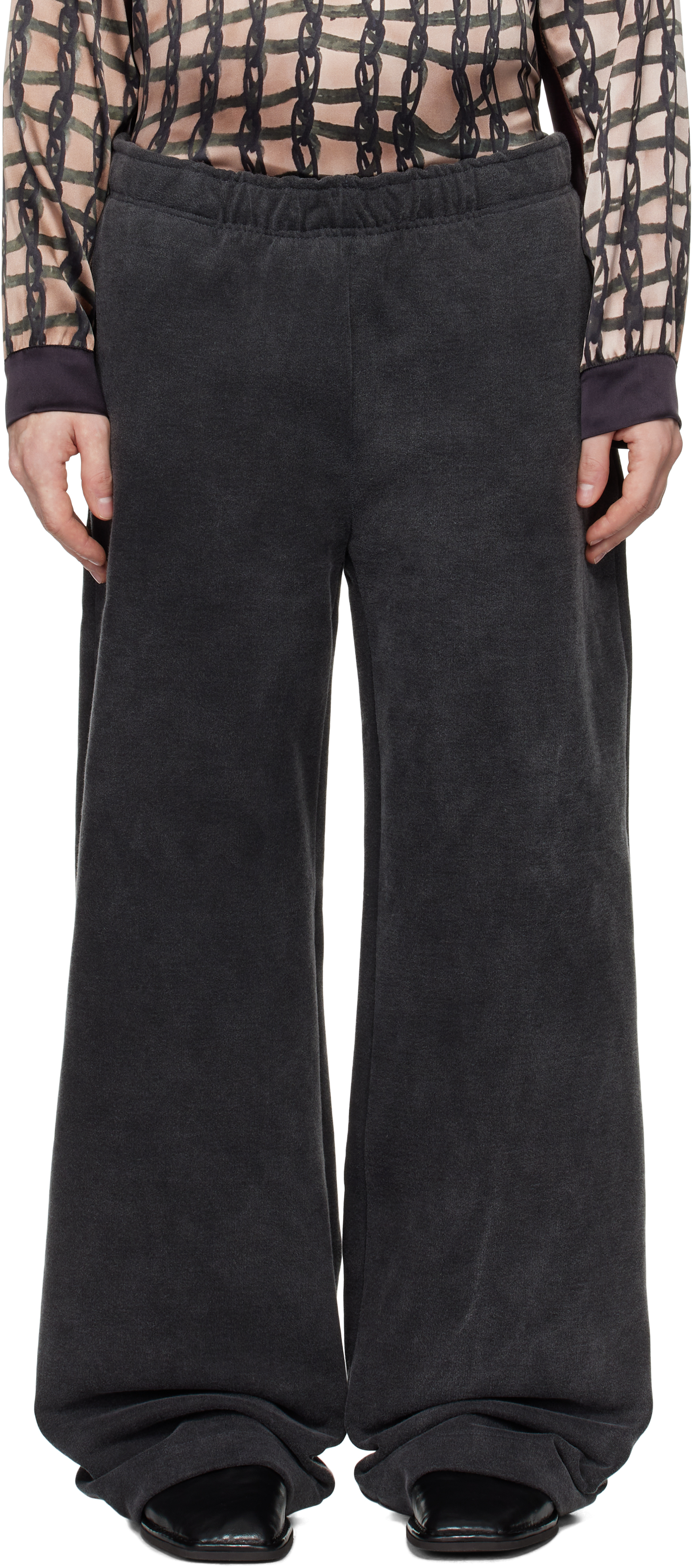 SERAPIS SSENSE限定 ブラック Sailor タックパンツ SERAPIS SSENSE限定 ブラック Sailor タックパンツ