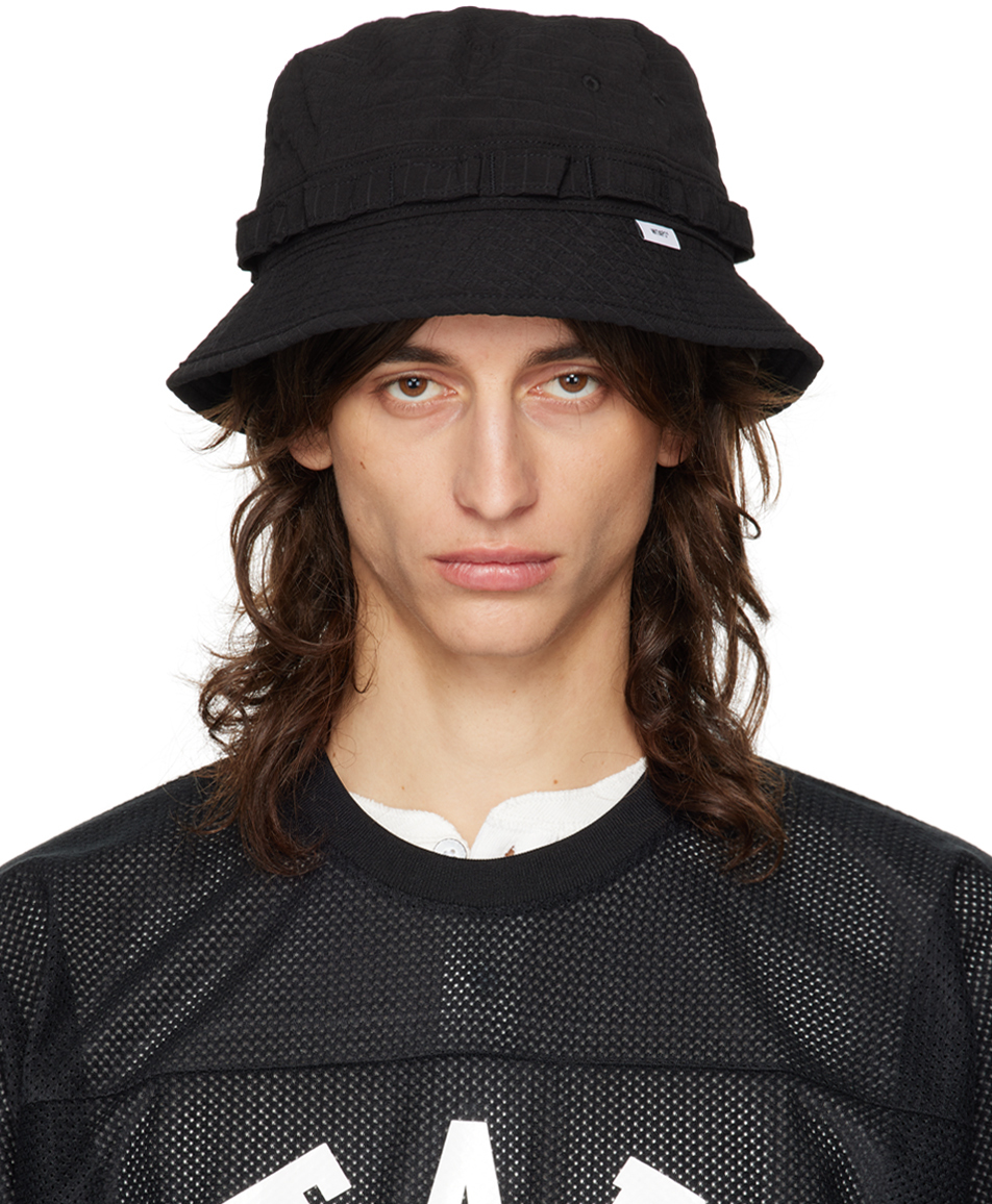 Shop Wtaps Black Jungle 01 Bucket Hat