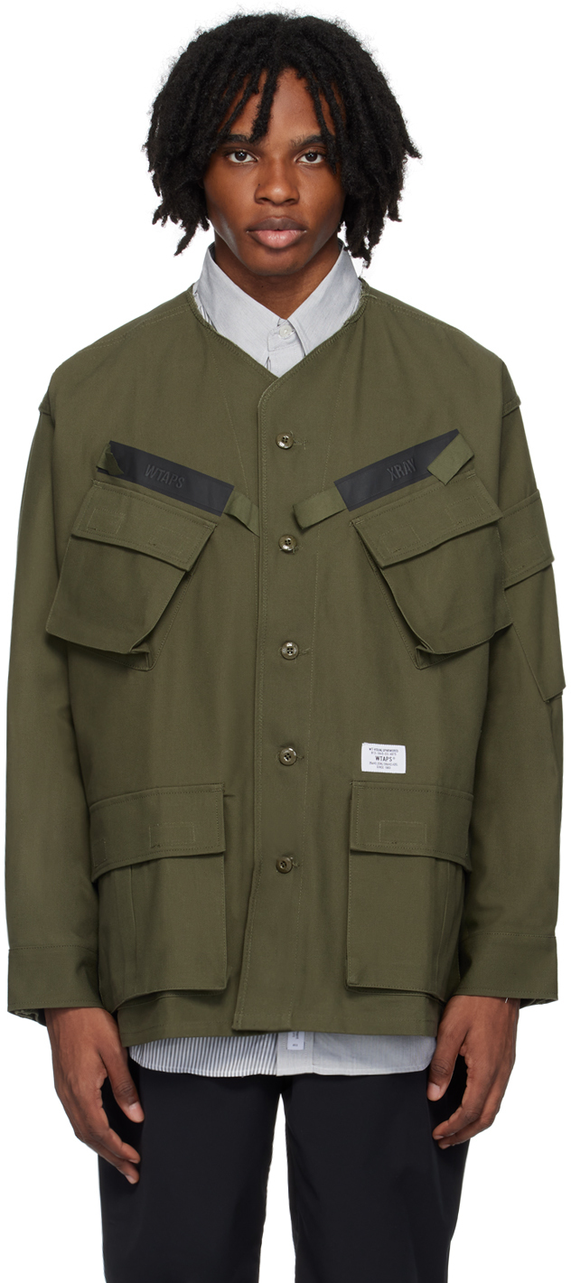 Shop Wtaps Khaki Scout 01 Jacket In Olive Drab