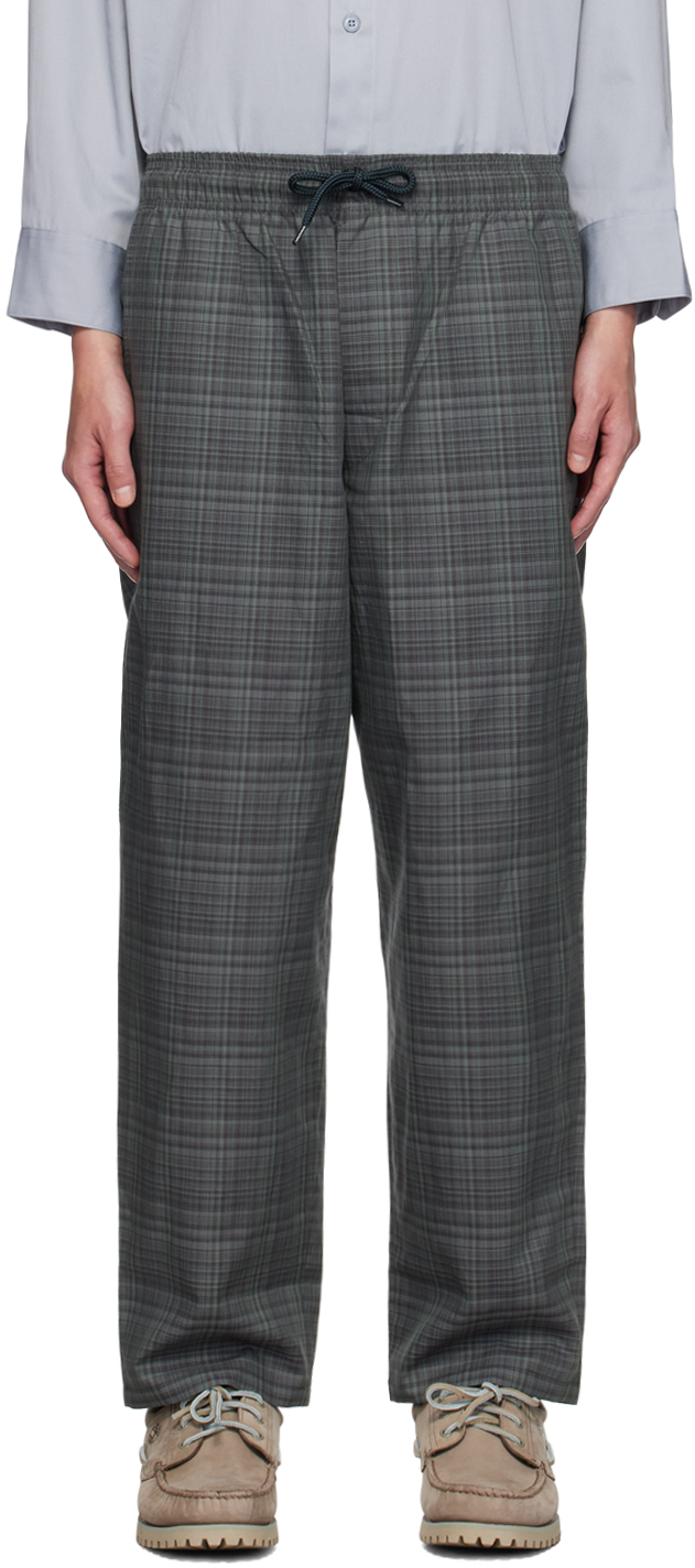 Gray Check Trousers