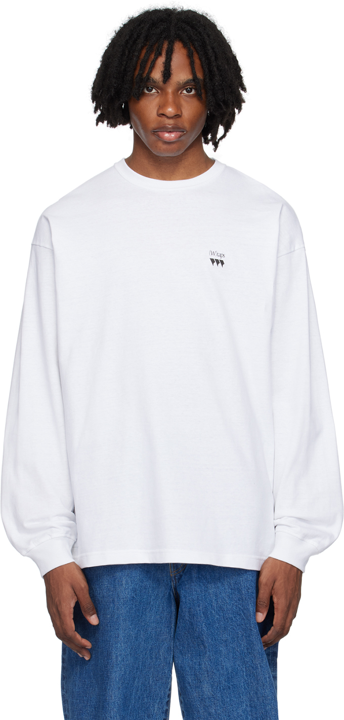 White OBJ 02 Long Sleeve T-Shirt