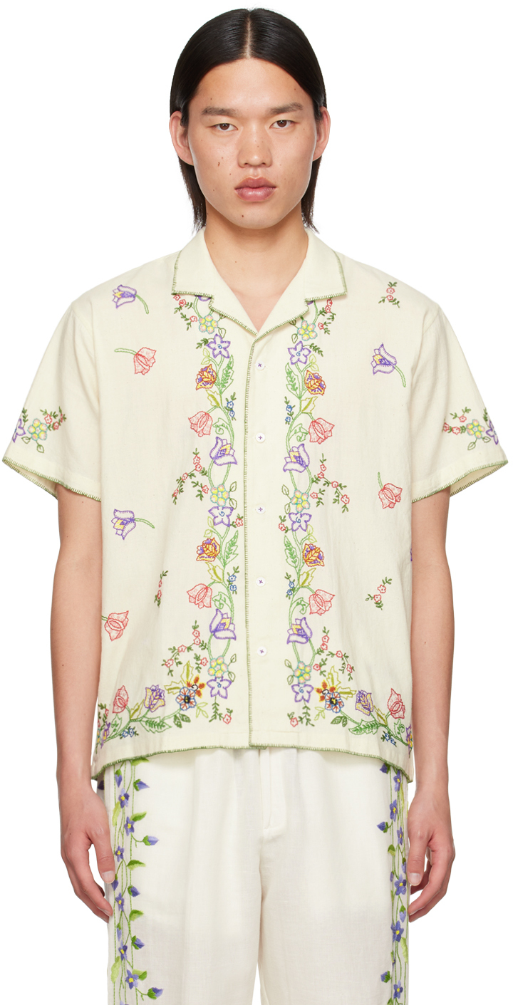 Off-White Embroidered Shirt