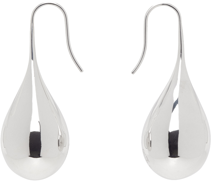 Silver Large Drop Earrings