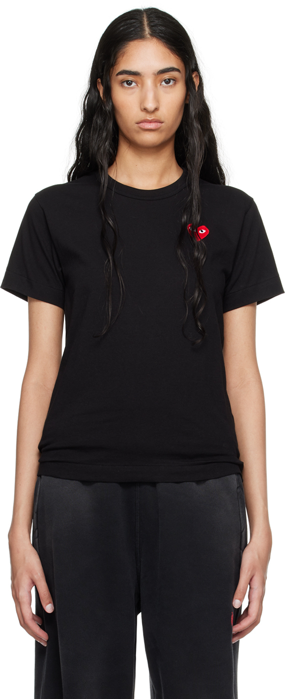 Shop Comme Des Garçons Play Black Heart T-shirt