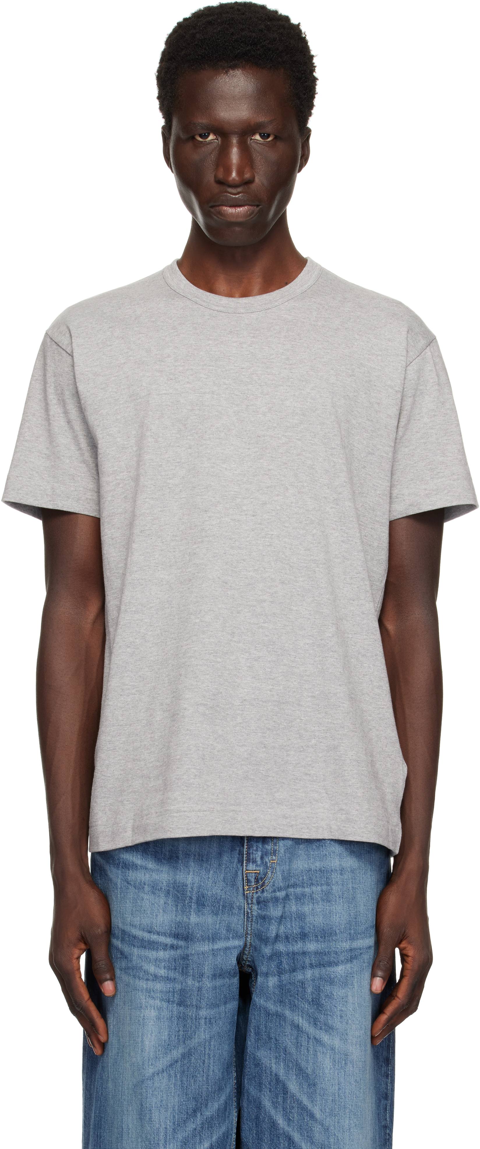 COMME des GARÇONS PLAY Gray Emblem T-shirt