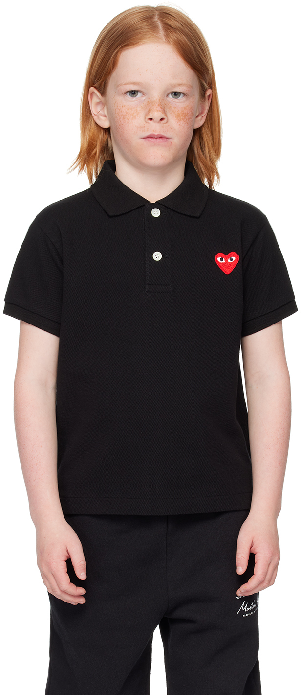 Black polo shirt kids hotsell