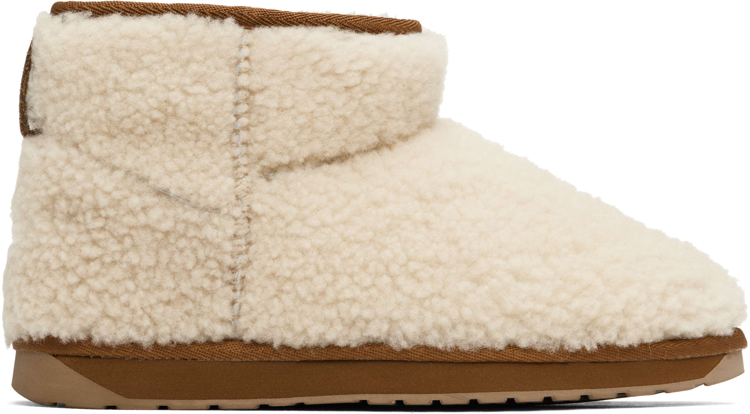 Shop Emu Off-white Stinger Micro Teddy Boots In Natural