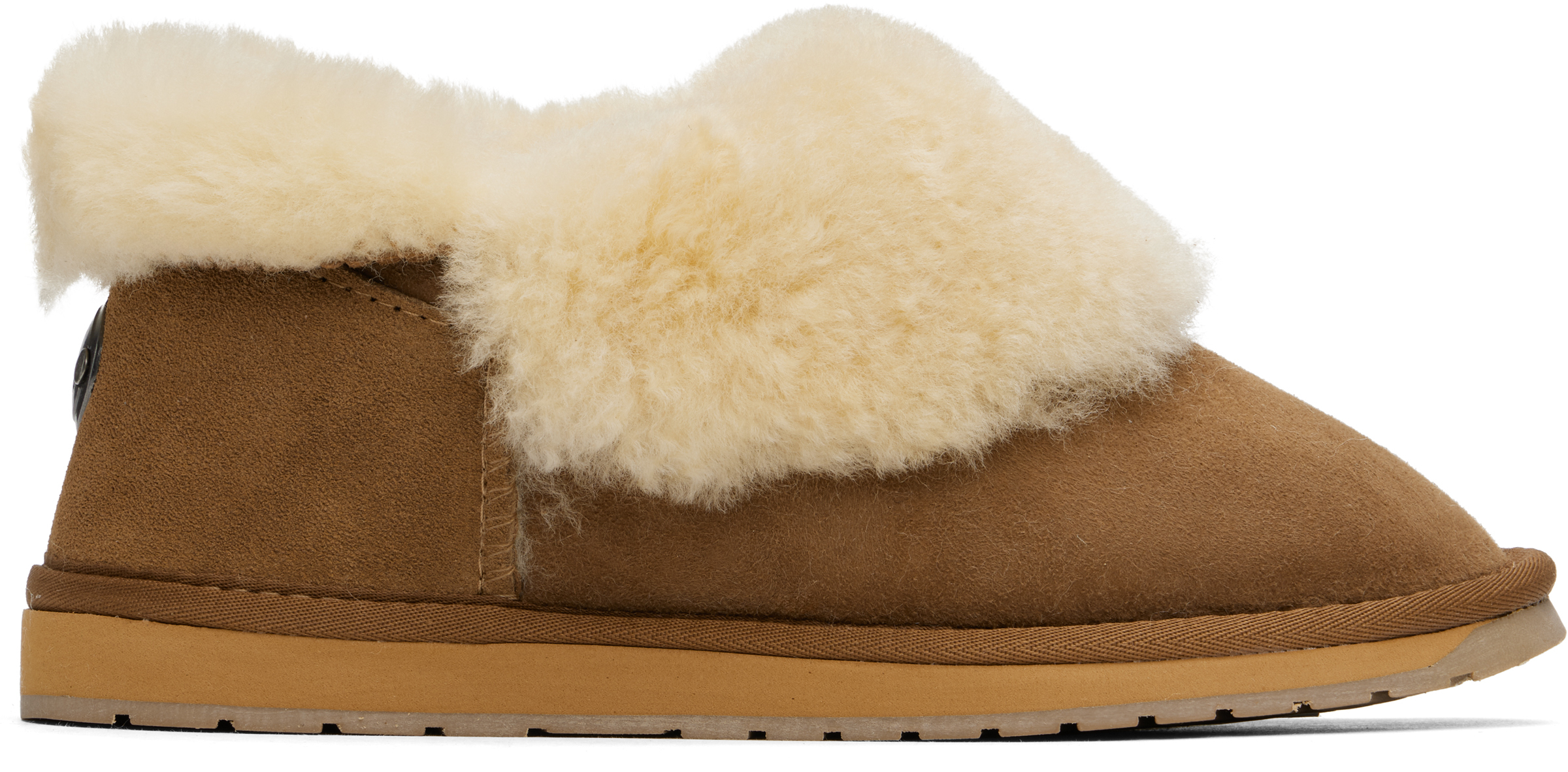 Shop Emu Tan Platinum Mintaro Slippers In Chestnut