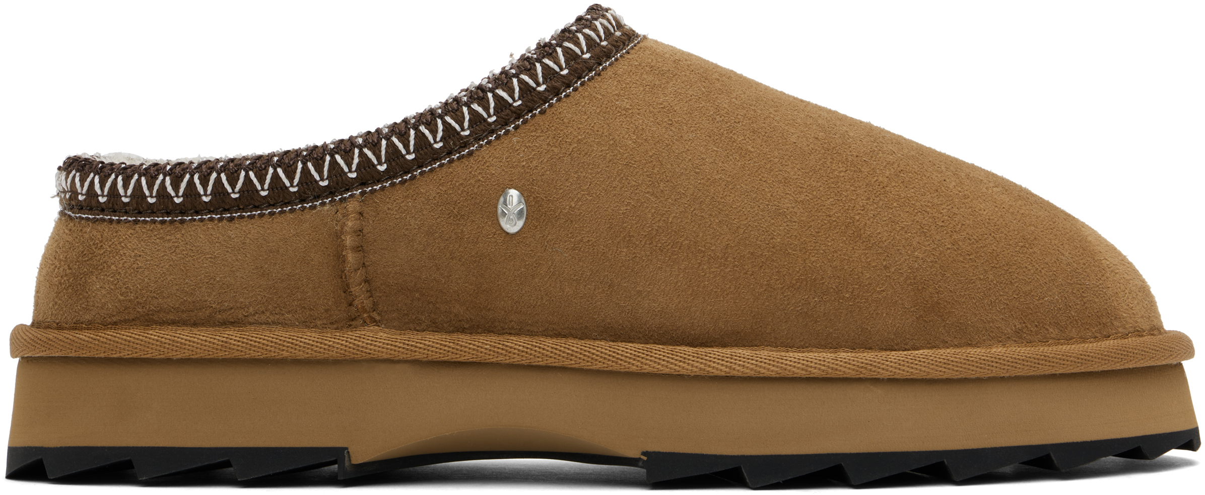 EMU AUSTRALIA TAN SHARKY SCUFF SLIPPERS 