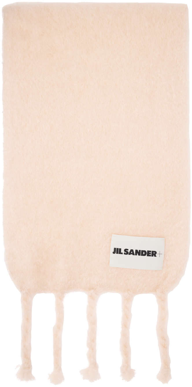 Shop Jil Sander ピンク Plain マフラー In 638 Pale Pink