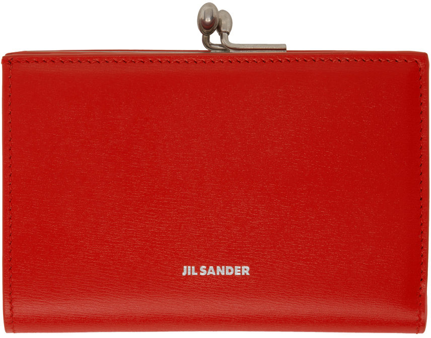 Shop Jil Sander レッド スモール Goji 財布 In 626 Poppy