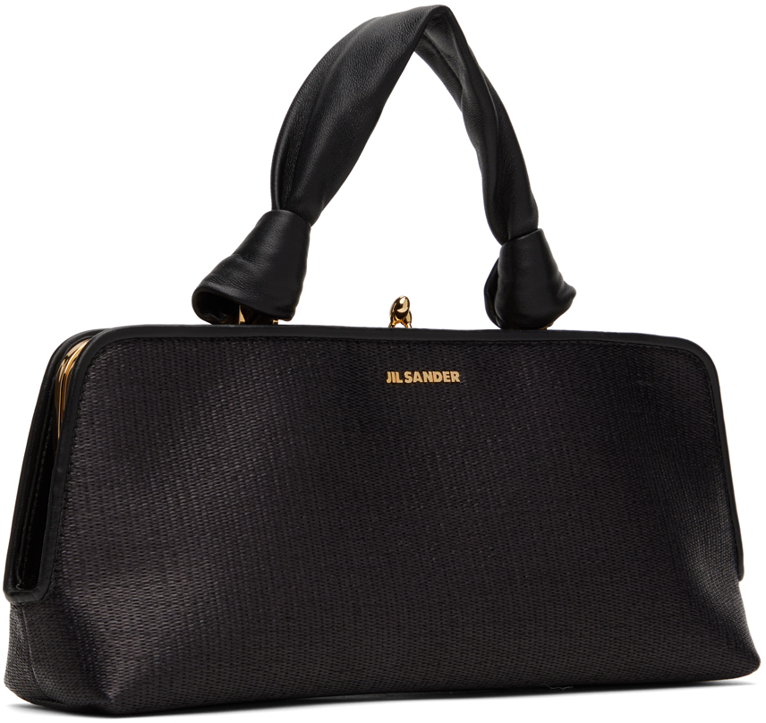 Jil Sander Black Goji Small Bag In 001 Black