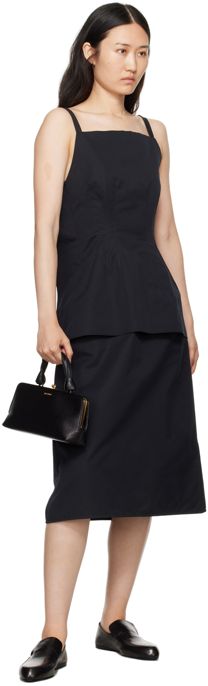Jil Sander Black Goji Small Bag In 001 Black