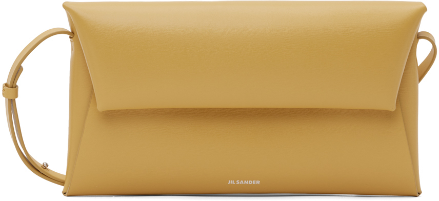 Shop Jil Sander イエロー スモール Folded バッグ In 741 Pale Yellow