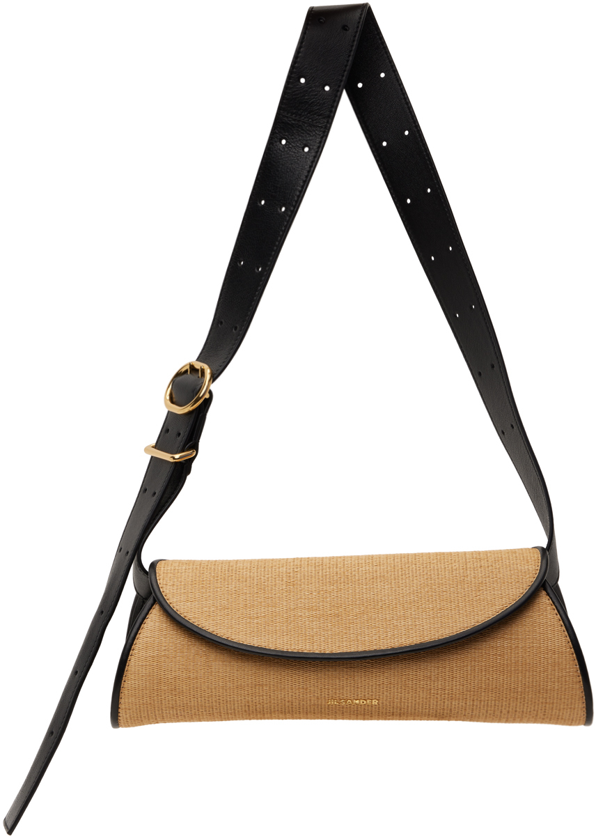 Shop Jil Sander Beige Cannolo Small Bag In 280 Natural