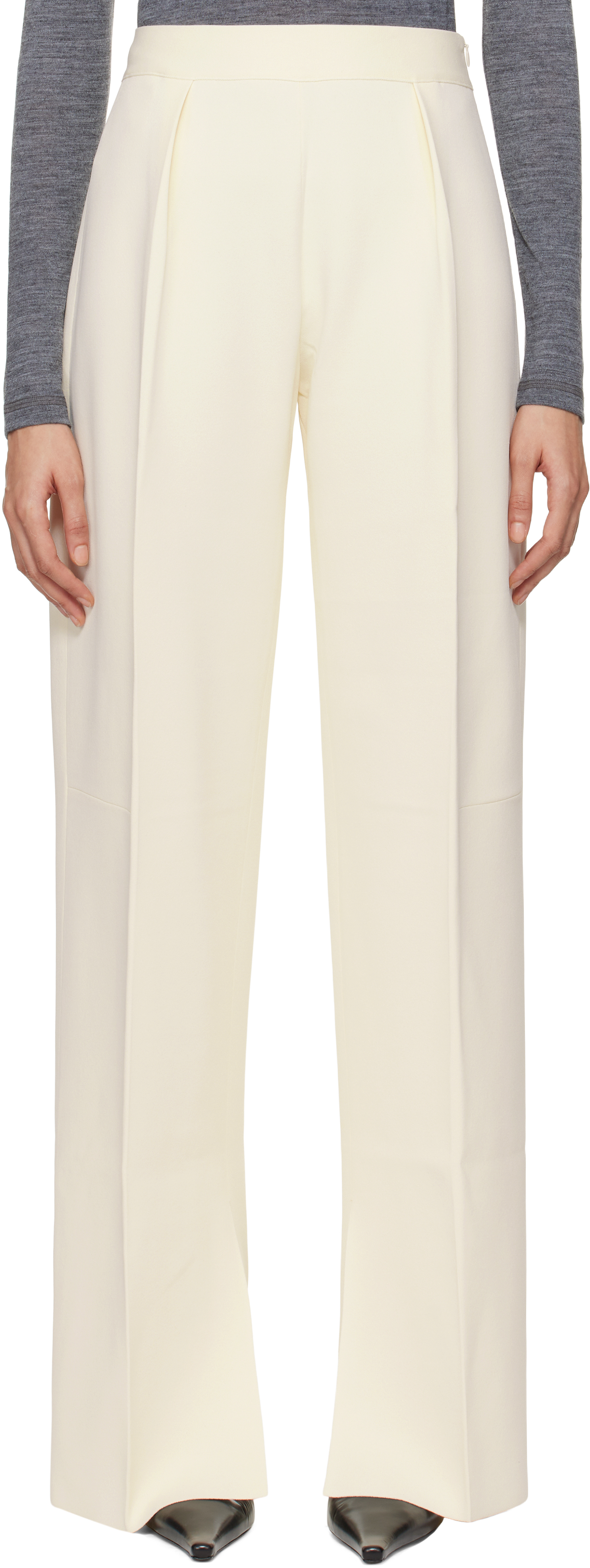 Off-White Superfine Viscose Knit Trousers