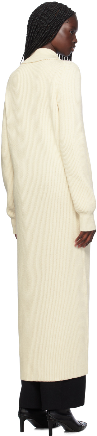 Jil Sander Wool Cardigan In 106 Eggshell