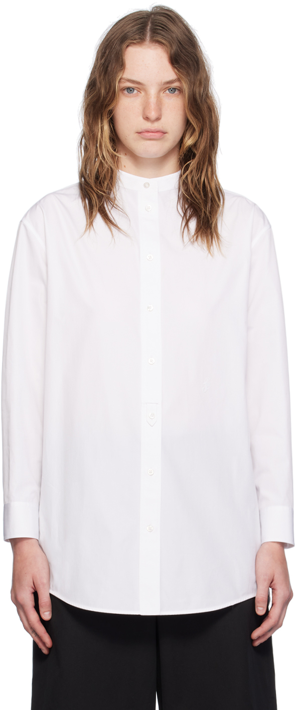 Jil Sander: White Wednesday Shirt | SSENSE Jil Sander: White Wednesday Shirt | SSENSE