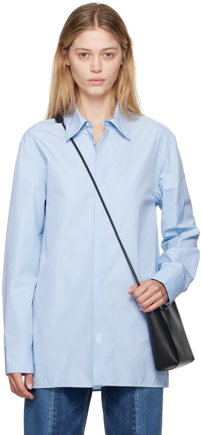 Shop Jil Sander Blue Monday Shirt In 494 Sunny Sky