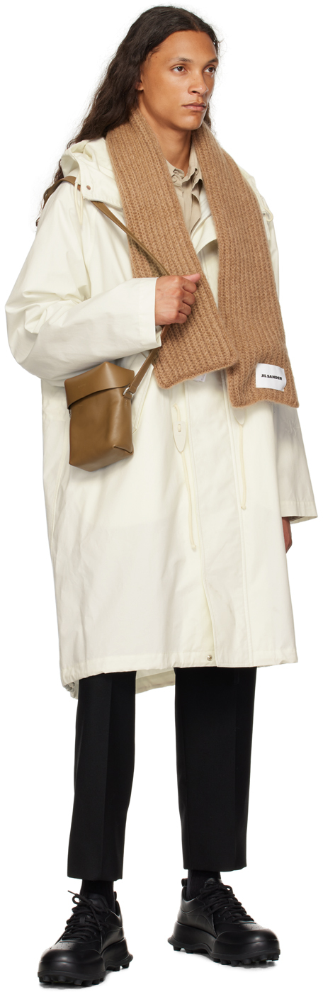 Jil Sander Tan Lid Small Bag In 224 Tobacco