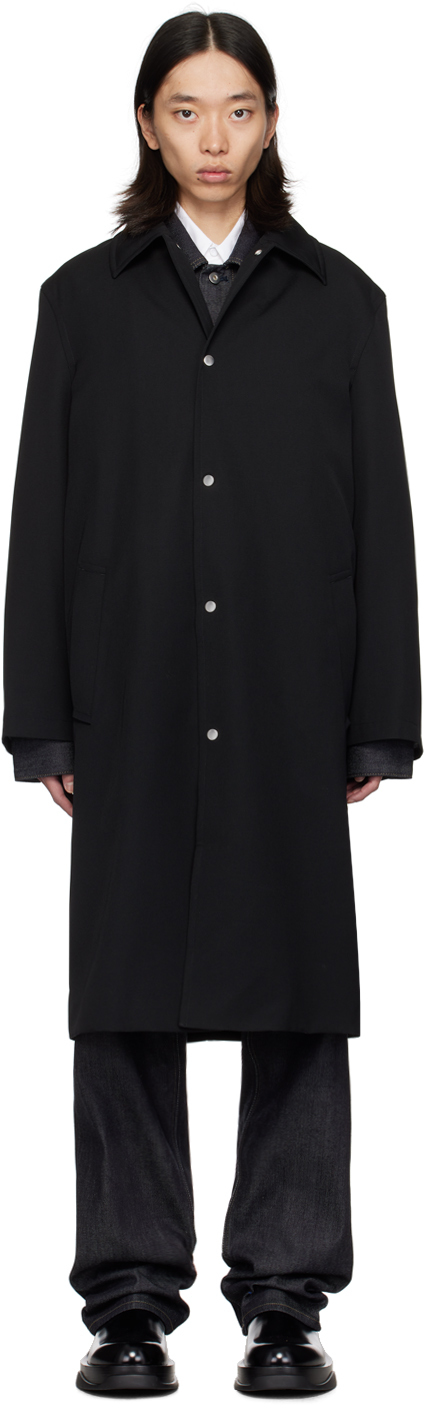 Shop Jil Sander Black Sport Coat In 001 Black