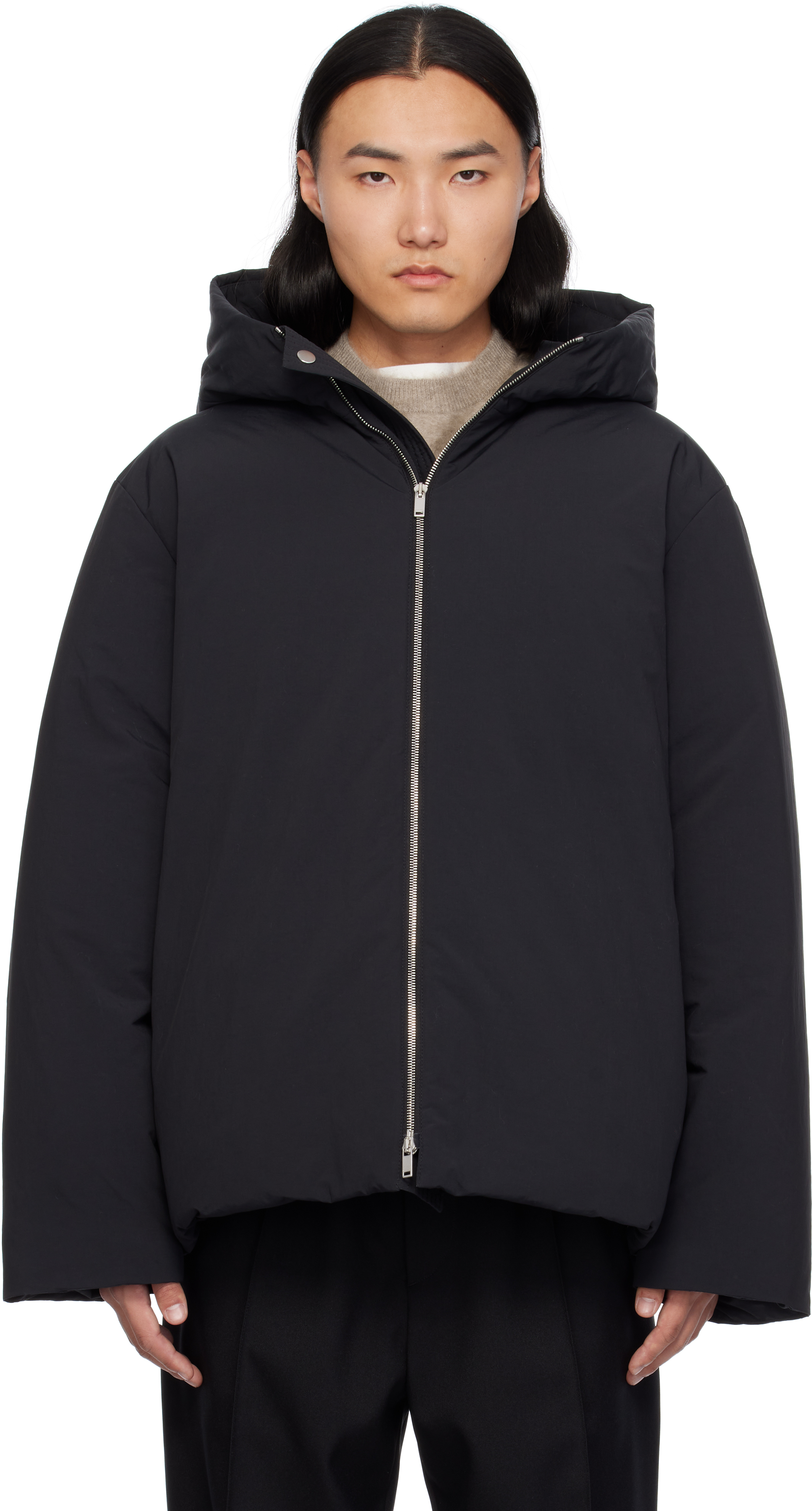 【送料&関税込】Jil Sander Black Down Jacket - Unisex Jil Sander Down Jacket | Black | FARFETCH