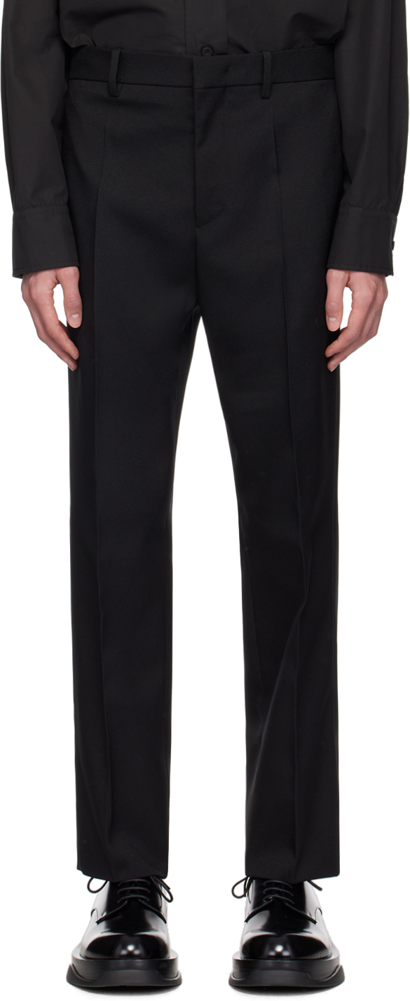 Shop Jil Sander Black Tailored Trousers In 001 Black