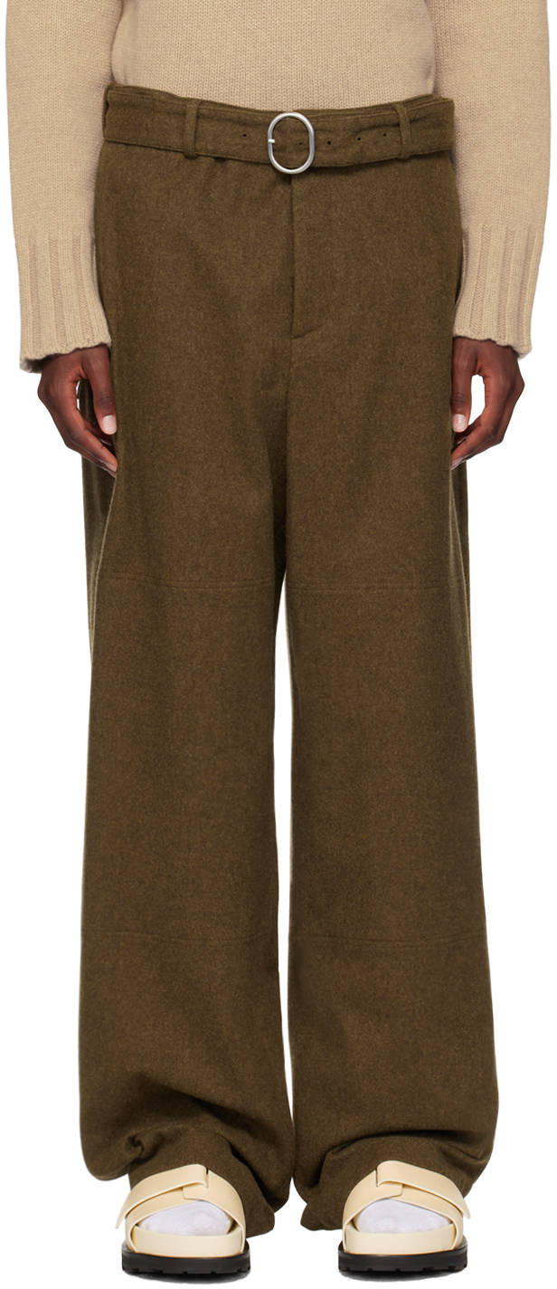 Brown Belted Trousers