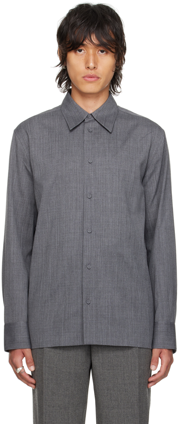 Gray Wool Shirt