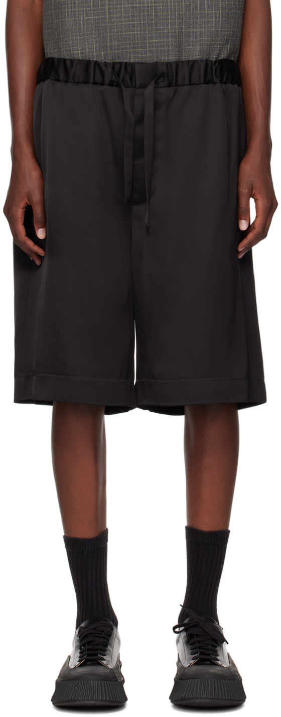 Black Drawstring Shorts