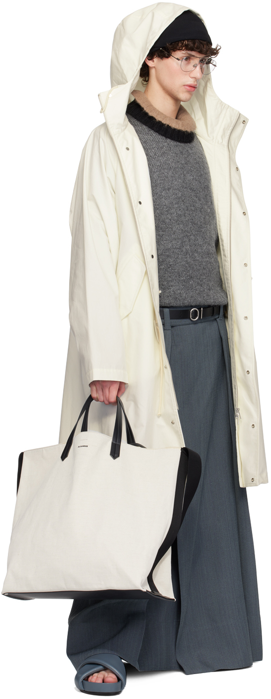 Jil Sander Gray Crewneck Sweater In 021 Asphalt