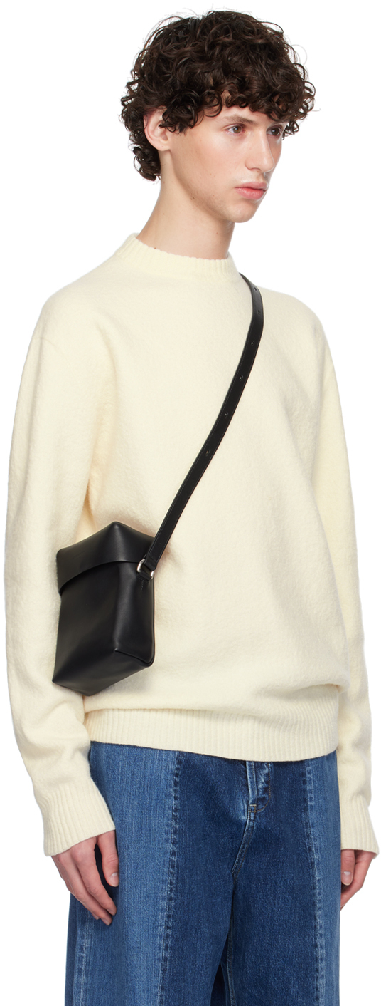 Jil Sander Off-white Crewneck Sweater In 107 Cloud