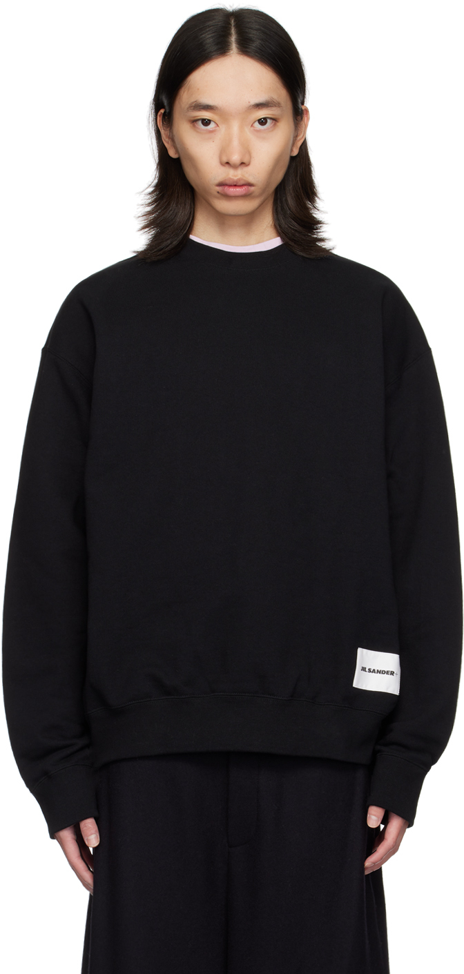 Black Logo Patch Sweatshirt