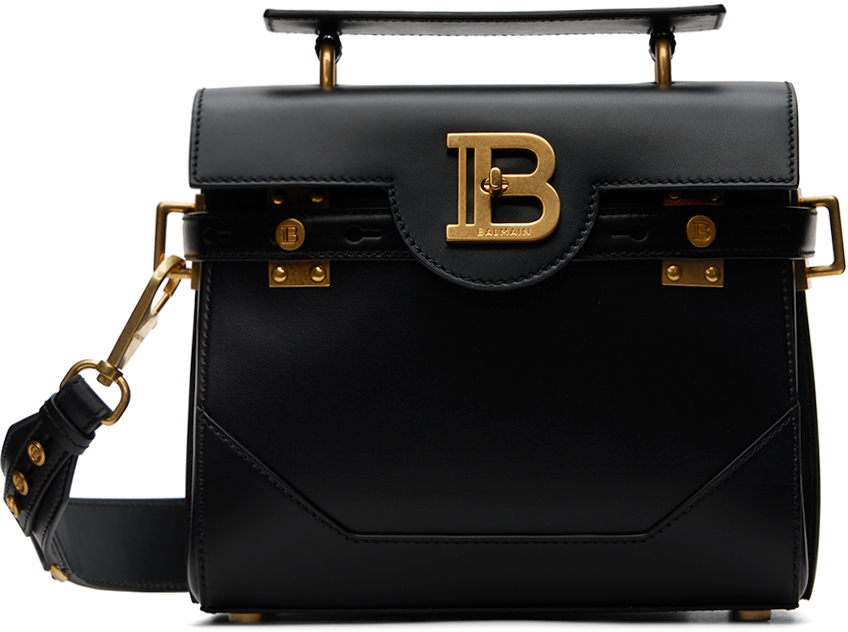 Black Smooth Leather B-Buzz 23 Bag