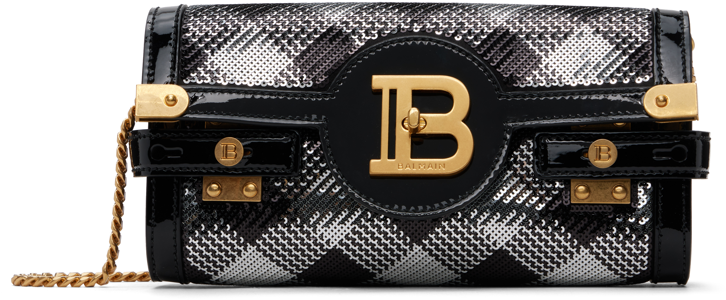 Balmain B-Buzz 23 Clutch - Leather - Black