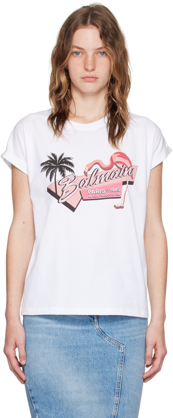 Balmain t-shirts for Women | SSENSE