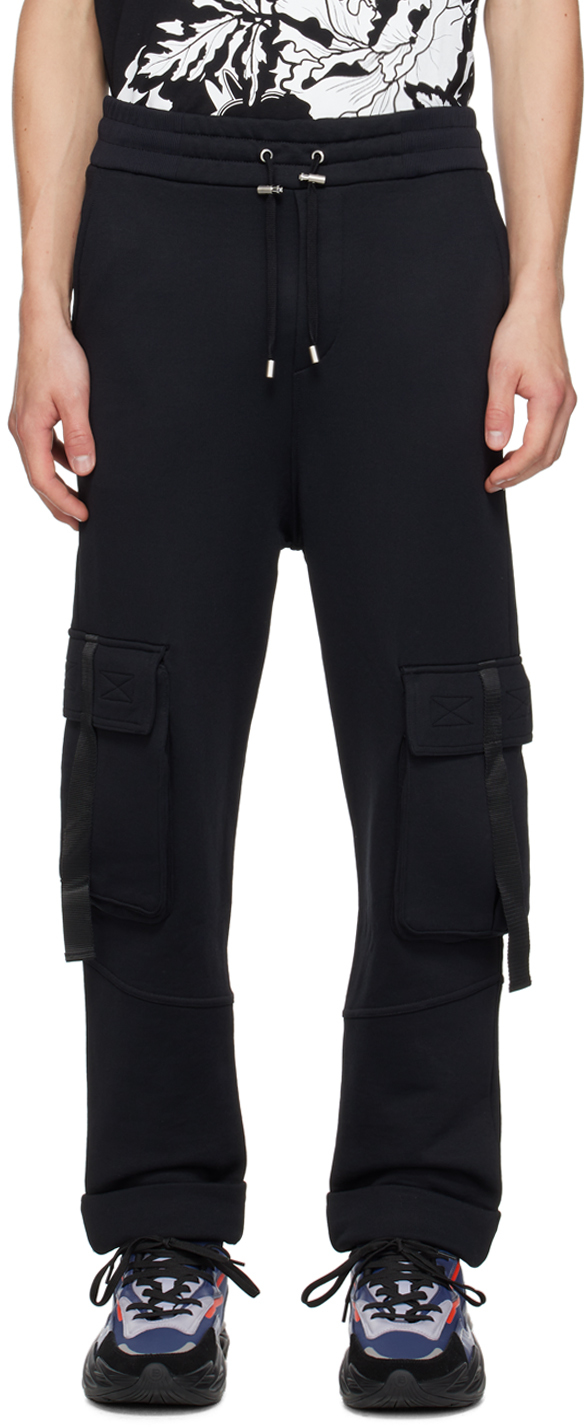 Black Drawstring Cargo Pants