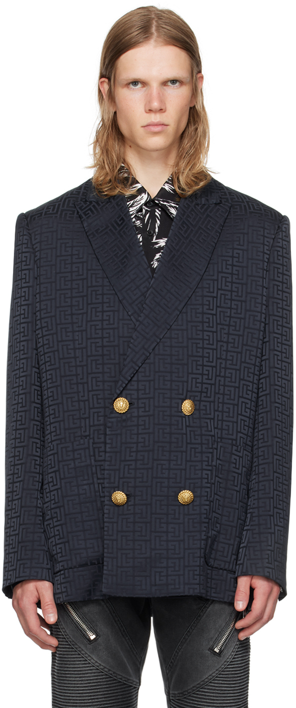 バルマンオム パイソンラペル テーラードジャケット BALMAIN - 本物 新品タグ付き デッドストック バルマンオム