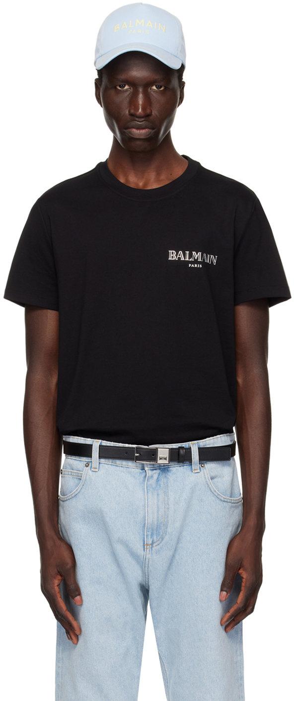 Black Vintage 'Balmain' T-Shirt