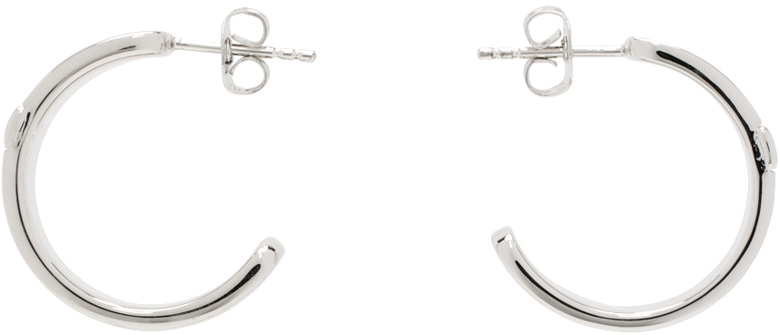 A. P.C. Silver Grace Hoop Earrings