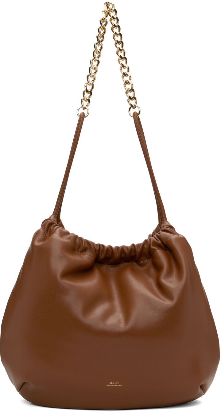 Apc Tan Ninon Chain Bag In Cad Hazelnut