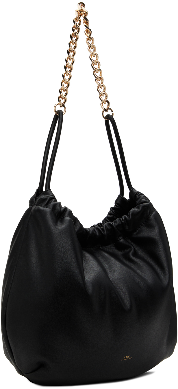 Apc Black Ninon Chain Bag In Lzz Black