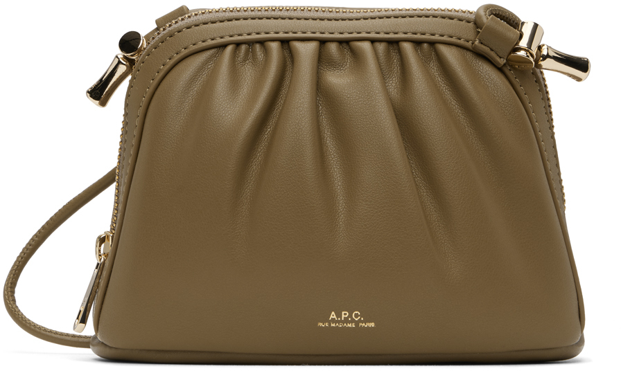 APC TAN NINON SMALL DRAWSTRING BAG