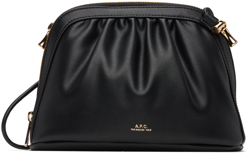 A.P.C.のブラック Ninon ドローストリング バッグがセール中