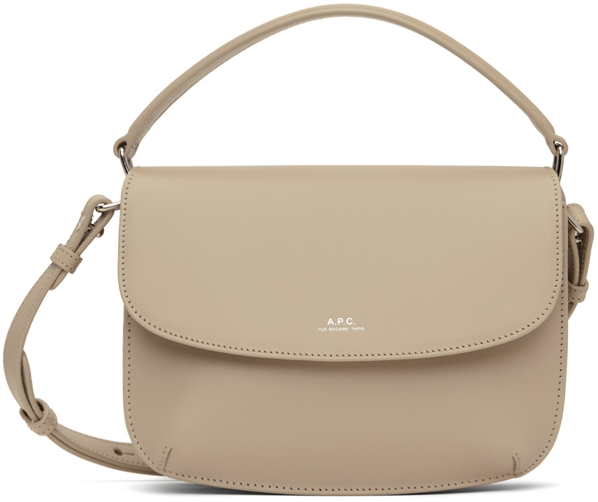A.P.C. Beige Sarah Mini Bag SSENSE
