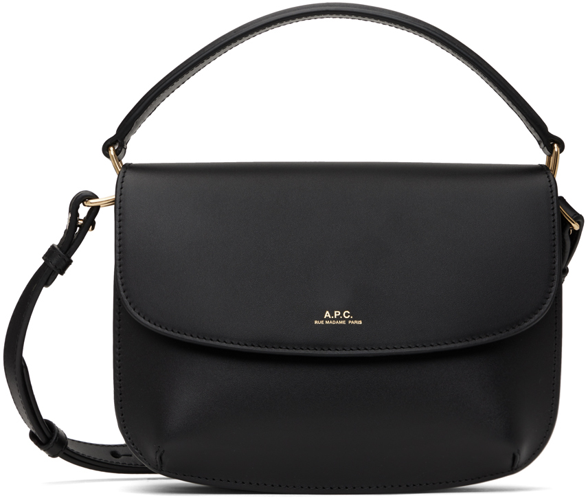 Shop Apc Black Sarah Mini Bag In Lzz Black