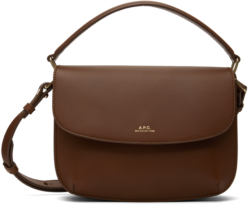 A. P.C. Brown Mini Sarah Shoulder Bag